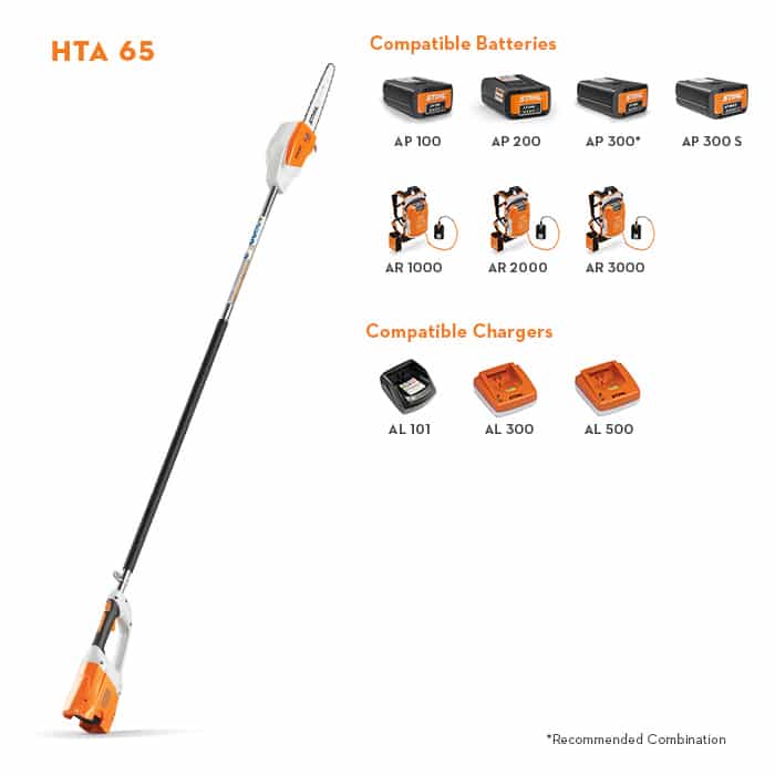 STIHL Battery Pole Pruner HTA 65 2 - Chenango Supply Punta Gorda FL