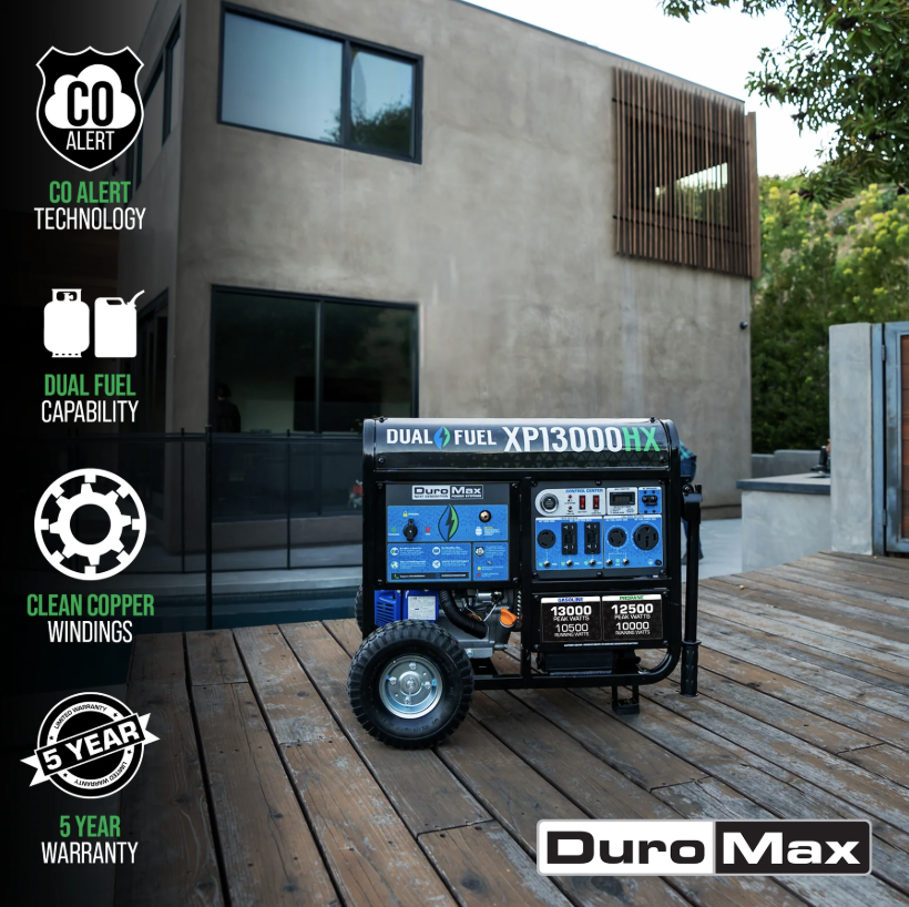 DuroMax Dual Fuel Portable Generator - XP13000EH 13,000-Watt 11 DuroMax Dual Fuel Portable Generator - XP13000EH 13,000-Watt - Image 11