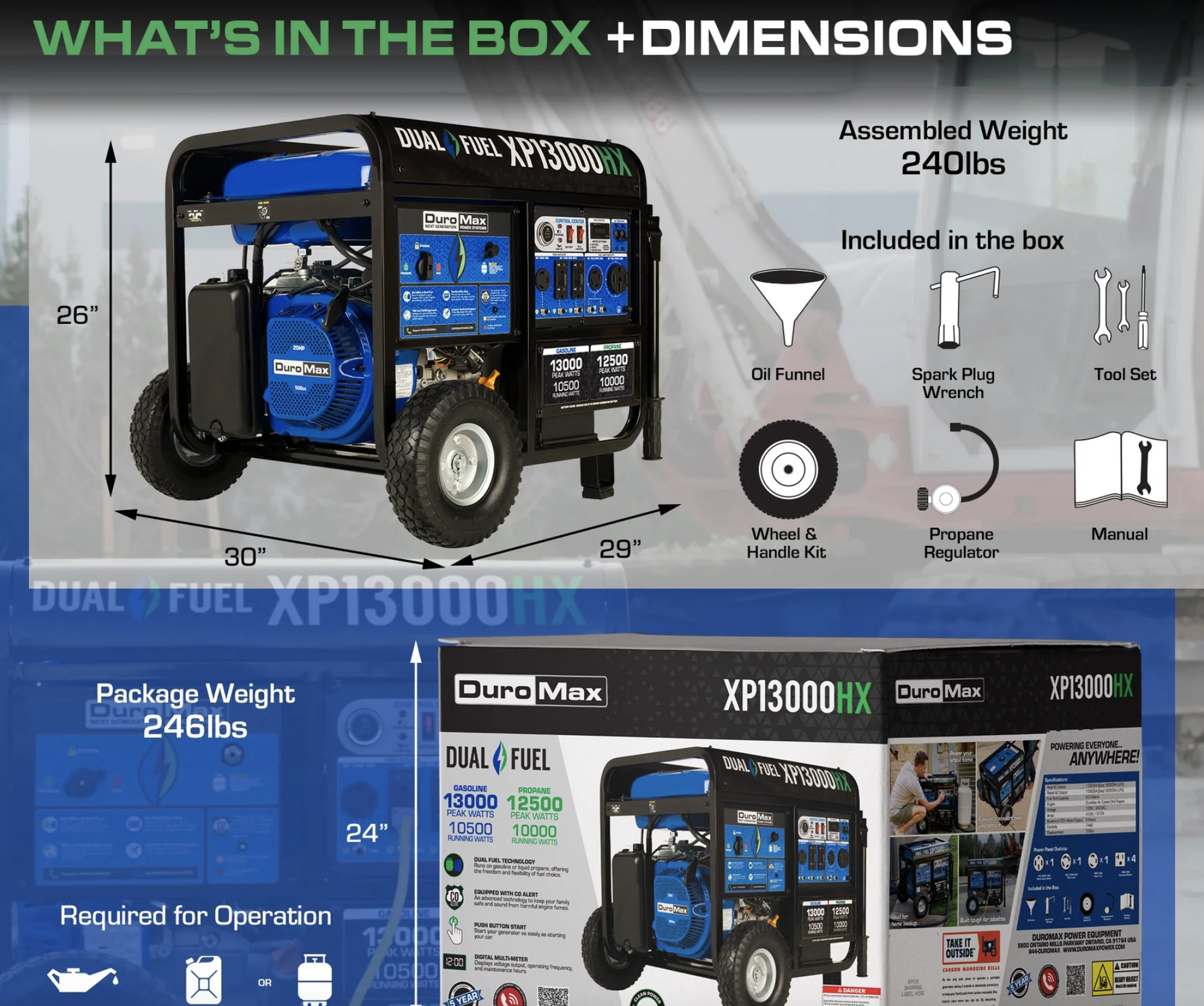 DuroMax Dual Fuel Portable Generator - XP13000EH 13,000-Watt 17 DuroMax Dual Fuel Portable Generator - XP13000EH 13,000-Watt - Image 17