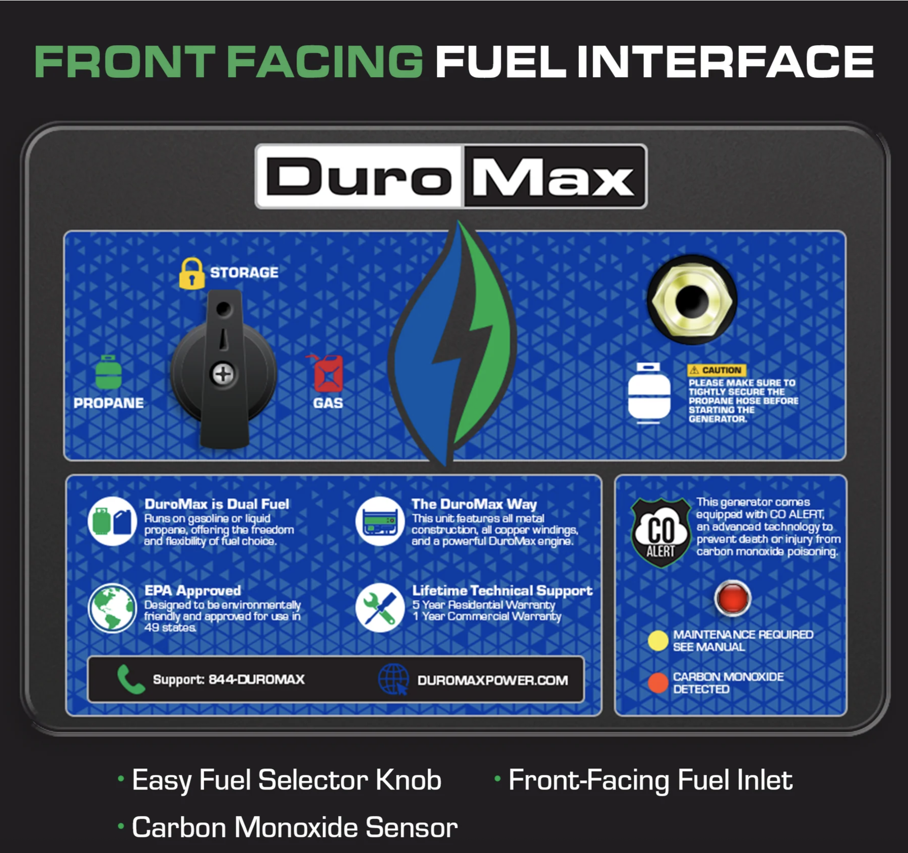 DuroMax Dual Fuel Portable Generator - XP13000EH 13,000-Watt 8 DuroMax Dual Fuel Portable Generator - XP13000EH 13,000-Watt - Image 8